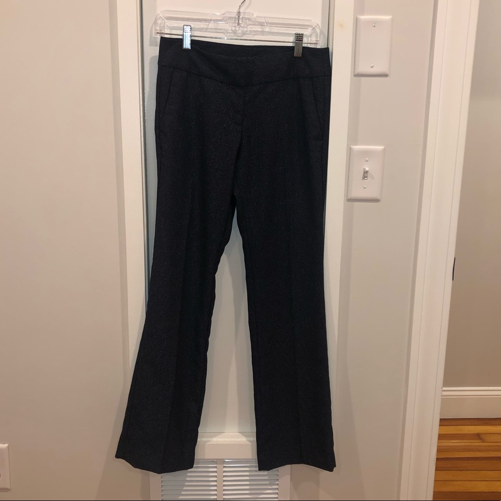Speckled navy blue Ann Taylor factory 0P dress pant